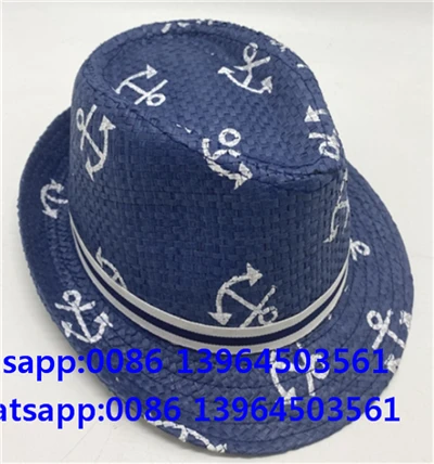 Kotwicz wydrukowany papierowy kapelusz Fedora