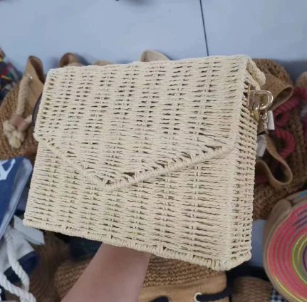 Torba plażowa z naturalnego rattanu