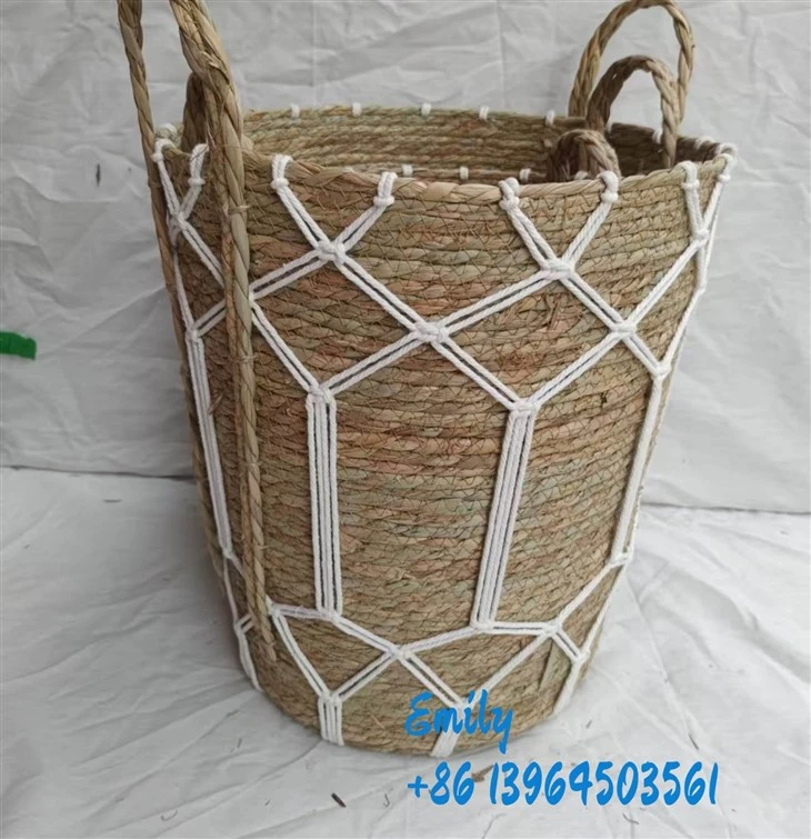 Handwoven Seagrass Storage Baskets