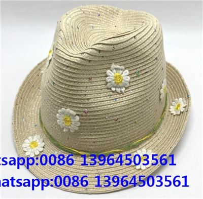Kapelusz plażowy Fedora w kolorze beżowym w kolorowe kropki