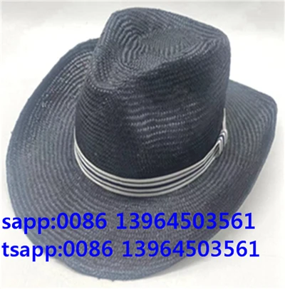 Czarny kapelusz typu fedora Outdoor Panama Hat dla mężczyzn