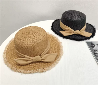 Bowknot Paper Ręcznie robiony plażowy kapelusz słoneczny